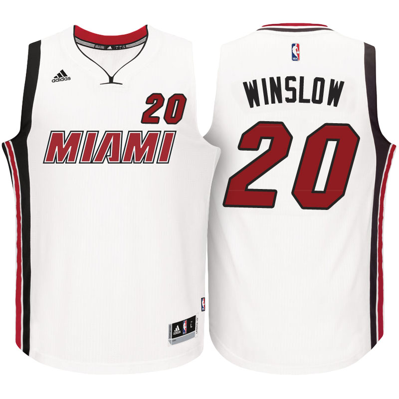 maglia justise winslow 20 2016-2017 miami heat bianca