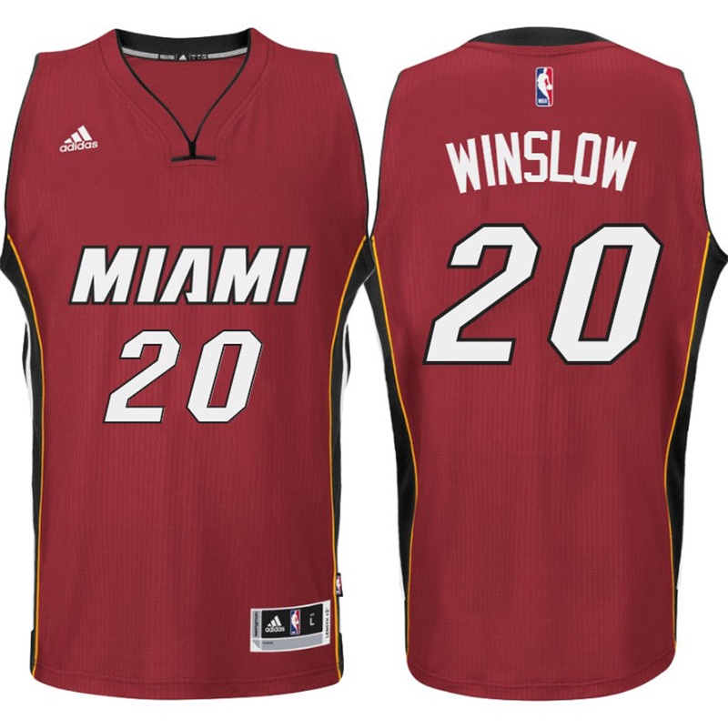 maglia justise winslow 20 2017 miami heat rosso