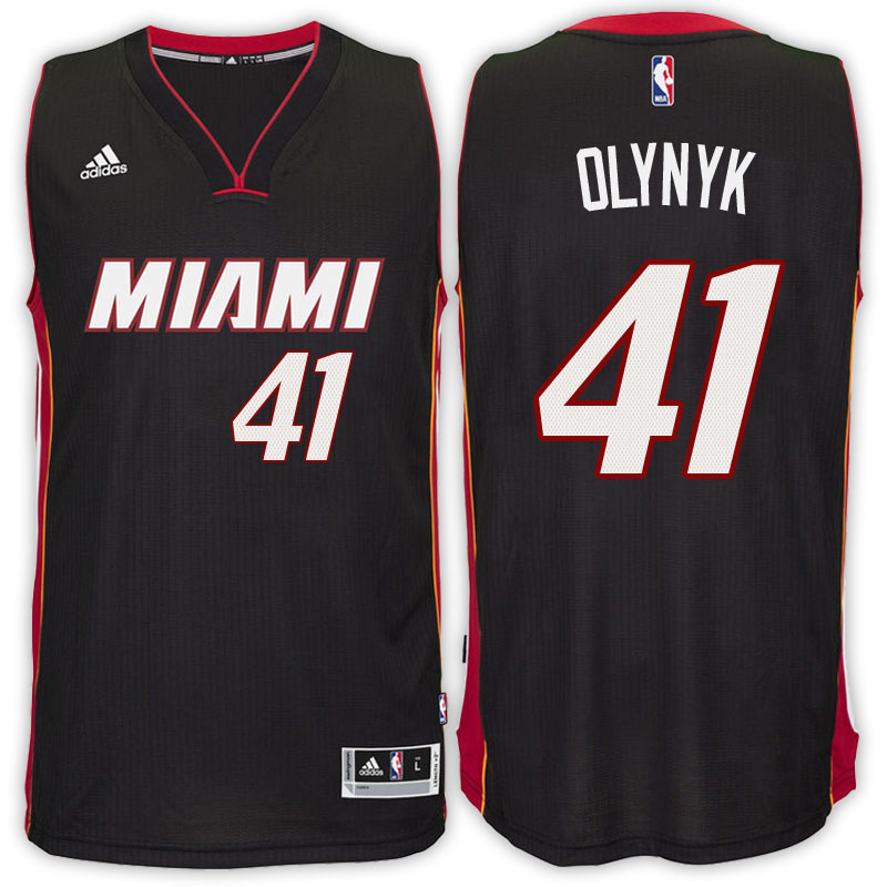 maglia kelly olynyk 41 2017 miami heat nero