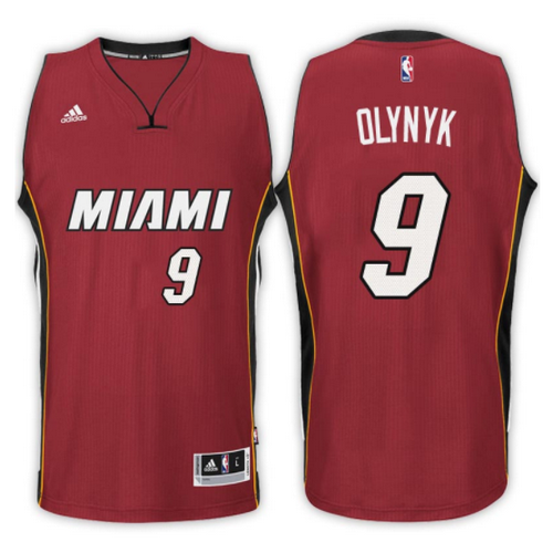 maglia kelly olynyk 9 2017 miami heat rosso