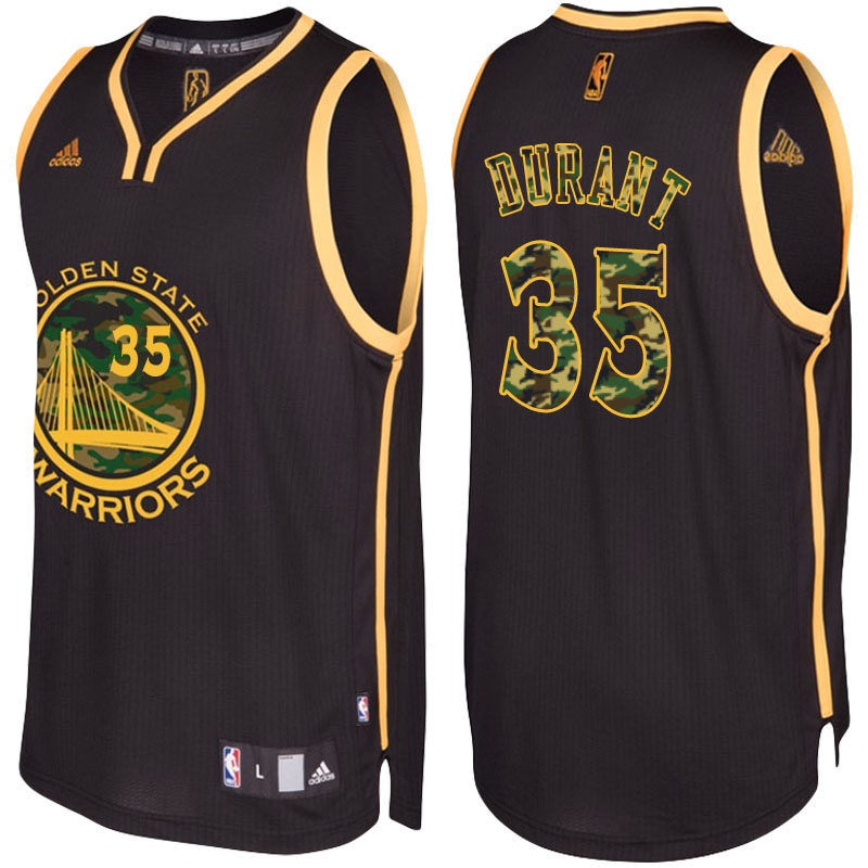 maglia kevin durant 35 golden state warriors moda camo nero