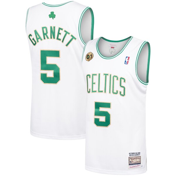 maglia kevin garnett 5 2020 boston celtics bianca