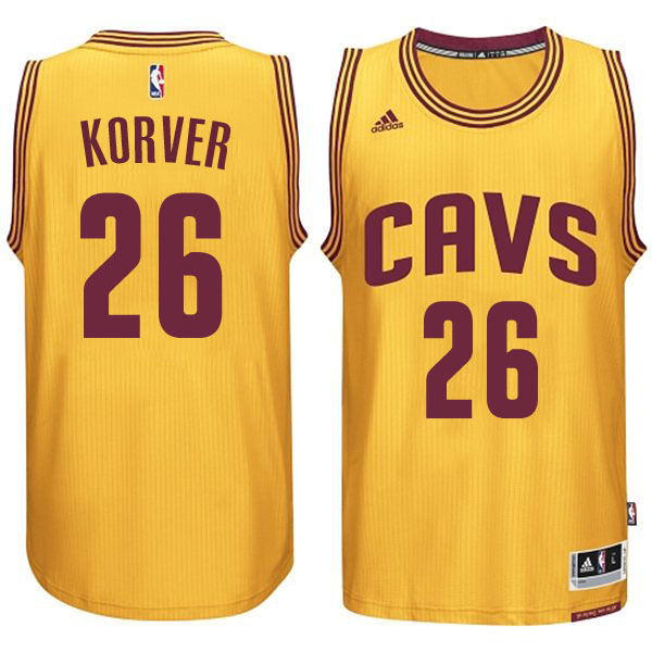 maglia kyle korver 26 cleveland cavaliers rev30 giallo