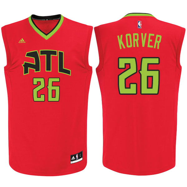 maglia kyle korver 26 2017 atlanta hawks rev30 rosso