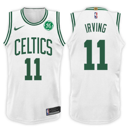 maglia basket kyrie irving 11 2017-2018 boston celtics bianca