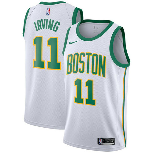 maglia basket kyrie irving 11 2018-2019 boston celtics bianca