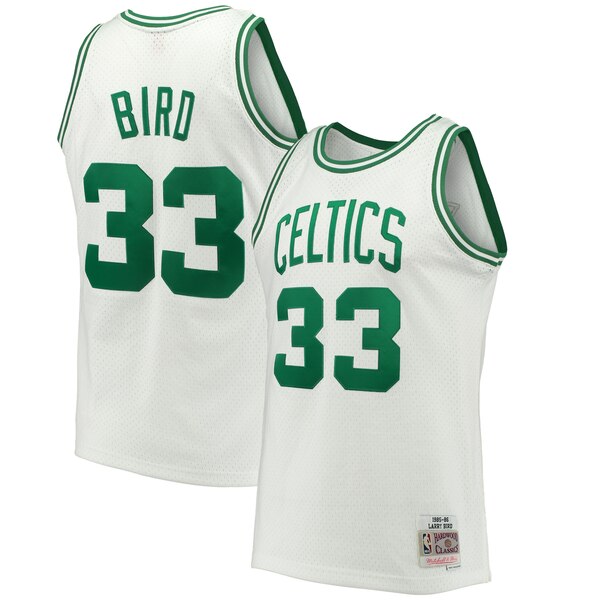 maglia basket larry bird 33 2020 boston celtics bianca