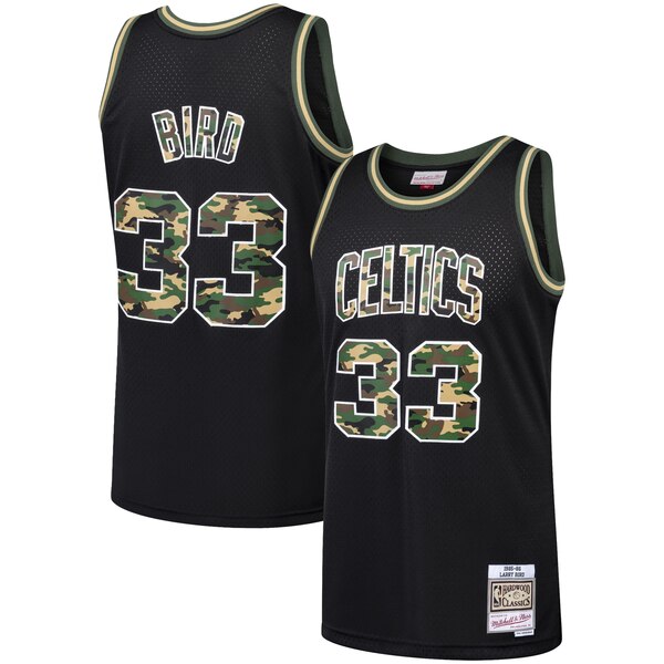 maglia basket larry bird 33 2020 boston celtics nero