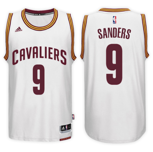 maglia basket larry sanders 9 2017 cleveland cavaliers bianca