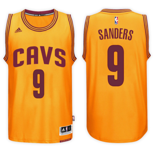 maglia larry sanders 9 2017 cleveland cavaliers giallo