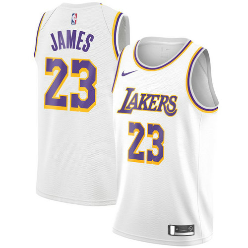 maglia lebron james 23 2018-2019 los angeles lakers Bianca