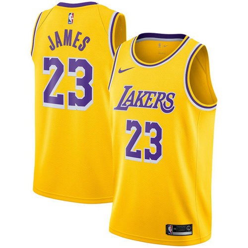 maglia lebron james 23 2018-2019 los angeles lakers giallo