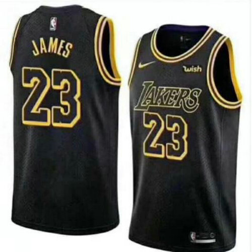 maglia lebron james 23 2018-2019 los angeles lakers nero