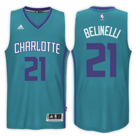 maglia marco belinelli 21 2017 charlotte hornets verde