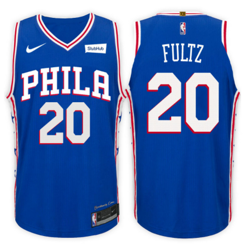 maglia markelle fultz 20 2017-2018 philadelphia 76ers blu