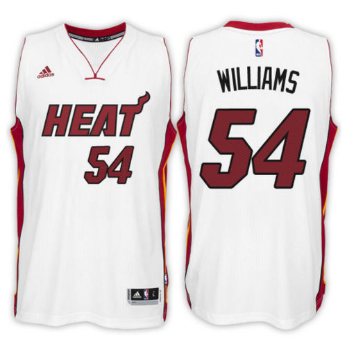 maglia matt williams 54 2017 miami heat bianca