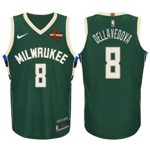 Maglia matthew dellavedova 8 2017-2018 Milwaukee Bucks verde