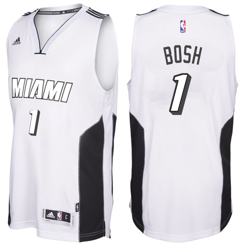 maglia miami heat con chris bosh 1 bianca