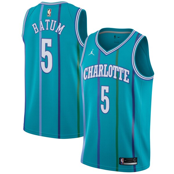 maglia nicolas batum 5 2019-2020 charlotte hornets verde