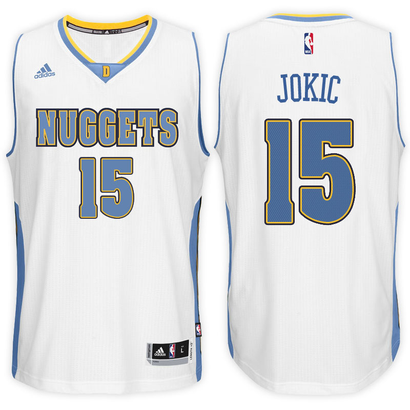 canotta basket nikola jokic 15 2017 retro denver nuggets bianca