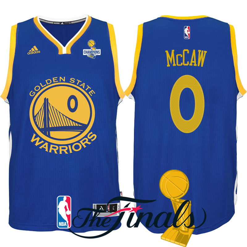 maglia patrick mccaw 0 finale campioni 2017 golden state warriors blu