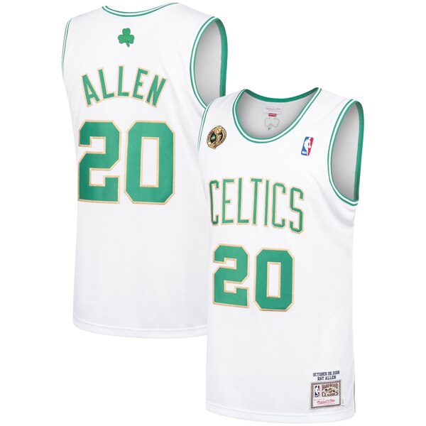 maglia ray allen 20 2020 boston celtics bianca