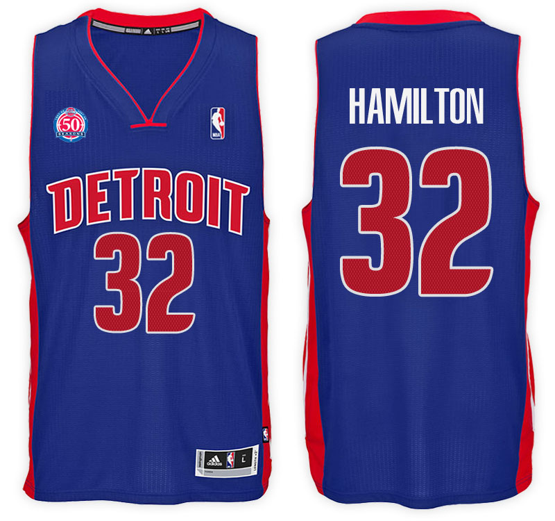 maglia uomo richard hamilton 32 2017 detroit pistons blu