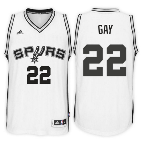 maglia basket rudy gay 22 2017 san antonio spurs bianca