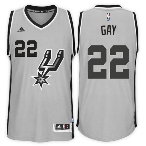 maglia basket rudy gay 22 2017 san antonio spurs grigio