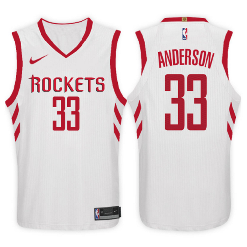 maglia ryan anderson 33 2017-2018 houston rockets bianca