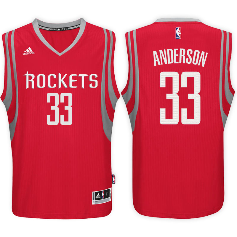 maglietta basket ryan anderson 33 2017 houston rockets rosso