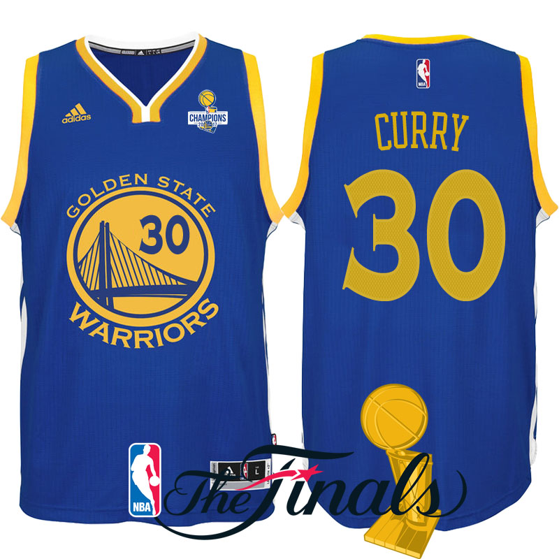 maglia stephen curry 30 finale campioni 2017 golden state warriors blu