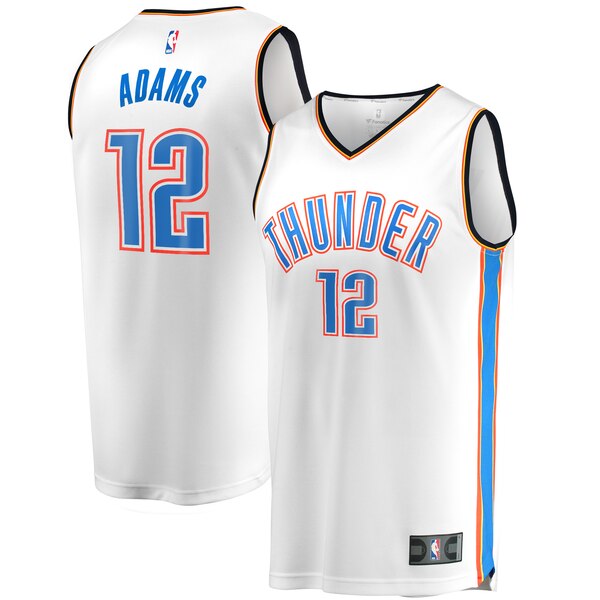 maglia steven adams 12 2020 oklahoma city thunder bianca