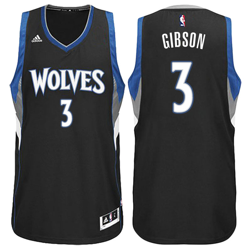 maglia taj gibson 3 2017 minnesota timberwolves nero