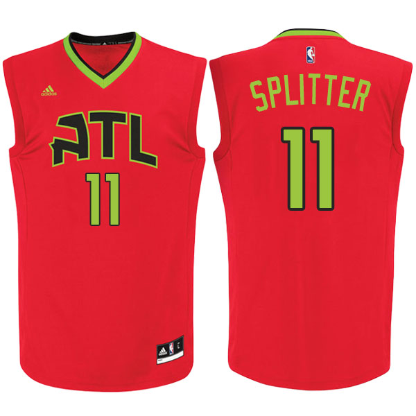 maglia nba tiago splitter 11 2017 atlanta hawks rosso