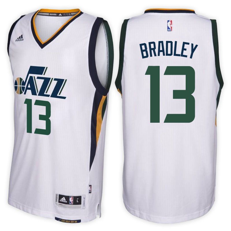 maglia tony bradley 13 2017-2018 utah jazz bianca