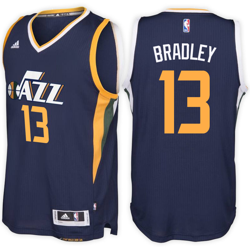 maglia tony bradley 13 2017 utah jazz navy