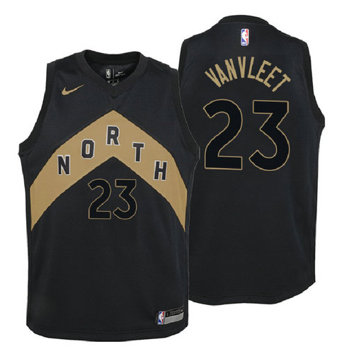 maglia toronto raptors bambino fred vanvleet 23 2018 nero