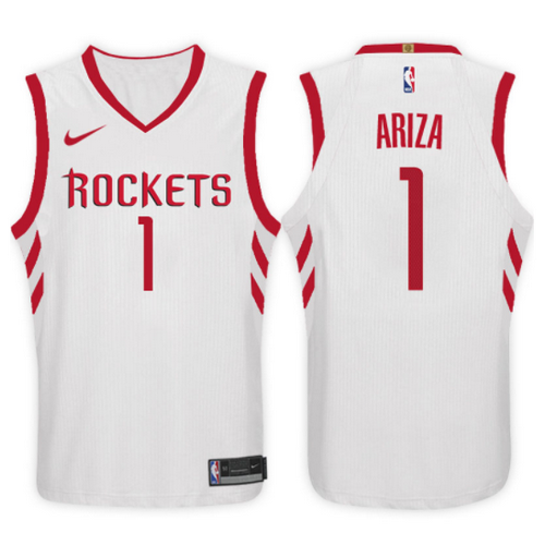 maglia trevor ariza 1 2017-2018 houston rockets bianca