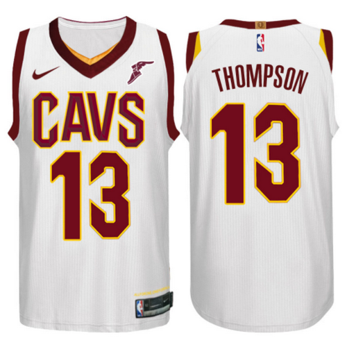 maglia basket tristan thompson 13 2017-2018 cleveland cavaliers bianca