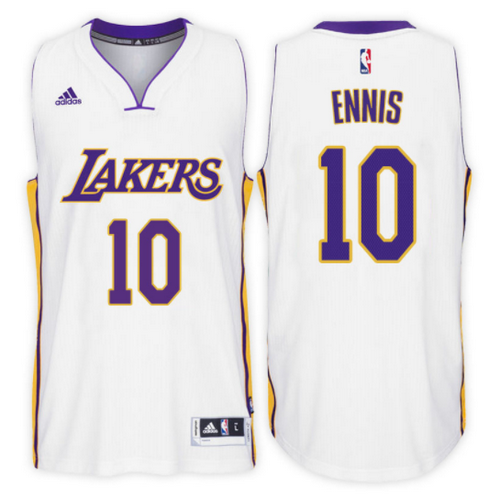 maglia tyler ennis 10 2017 los angeles lakers bianca