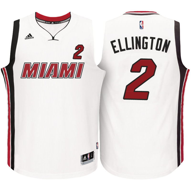 maglia wayne ellington 2 2016-2017 miami heat bianca