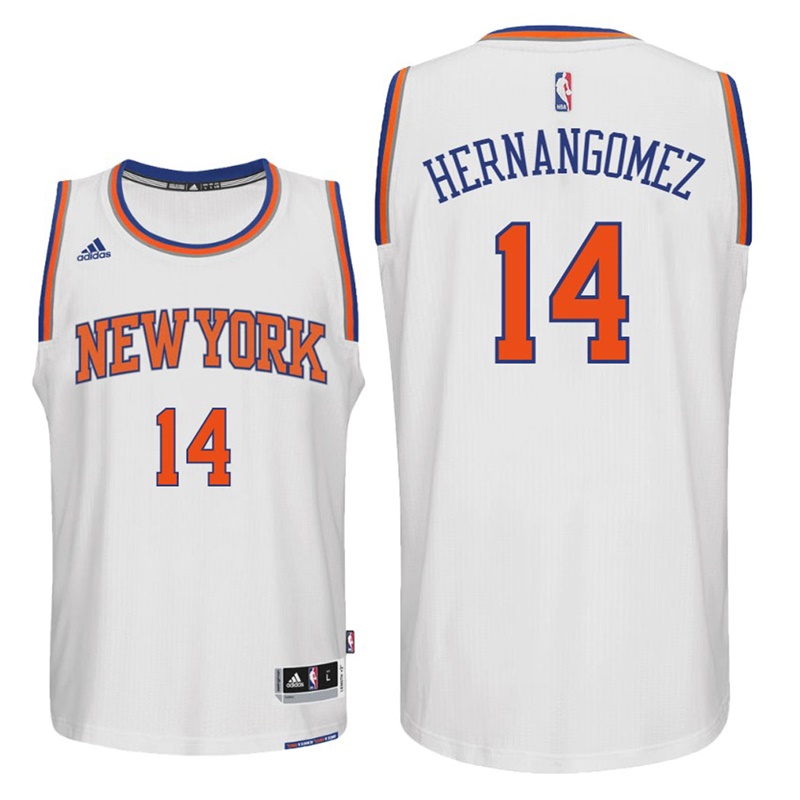 maglia willy hernangomez 14 2017 new york knicks bianca