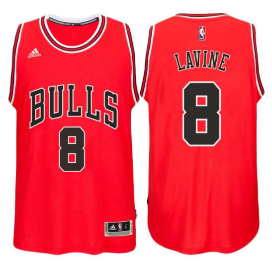 canotta basket zach lavine 8 2017 chicago bulls rosso