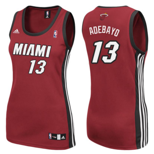 maglia nba donna miami heat edrice adebayo 13 rosso