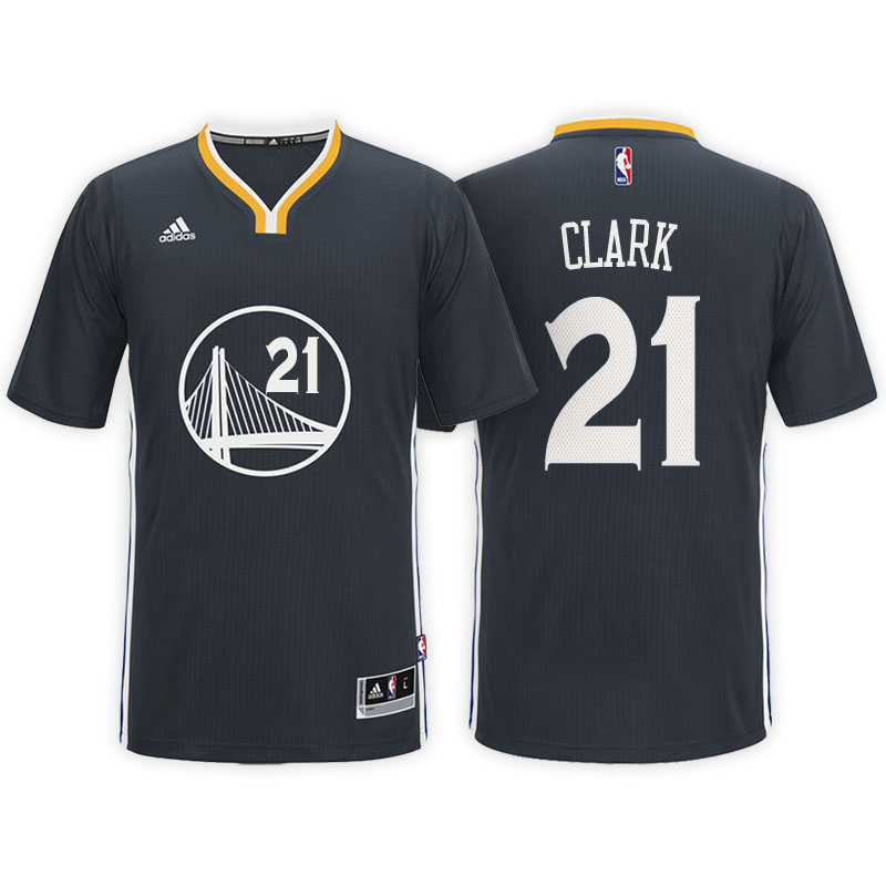 maglietta lan clark 21 2017 golden state warriors nero