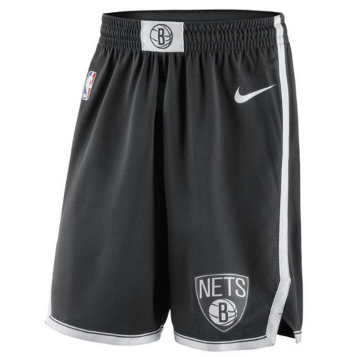 pantaloncini brooklyn nets 2017-2018 nero