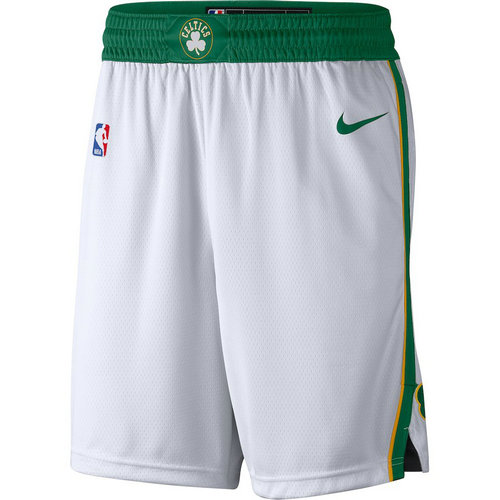 pantaloncini nba basket boston celtics 2017-2018 bianca