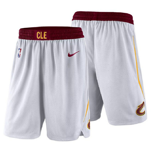 pantaloncini nba basket cleveland cavaliers 2017-2018 bianca