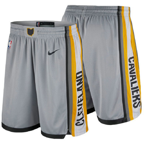 pantaloncini nba basket cleveland cavaliers 2017-2018 grigio